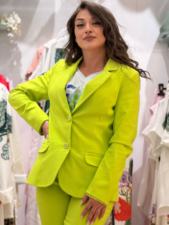 Sacou verde cu revere [1]