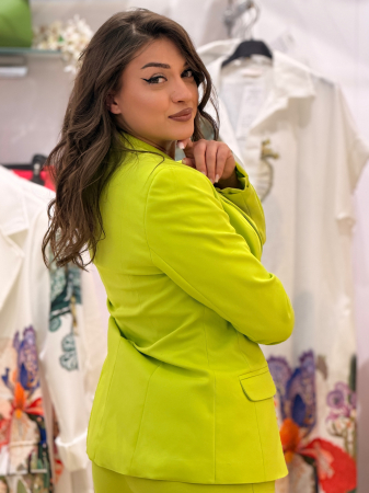 Sacou verde cu revere [2]