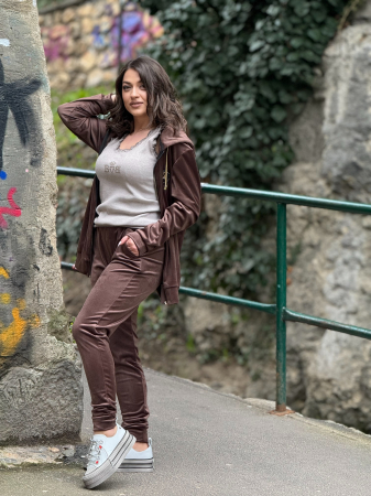 Imbracaminte de dama - Trening cu jacheta cu fermoar