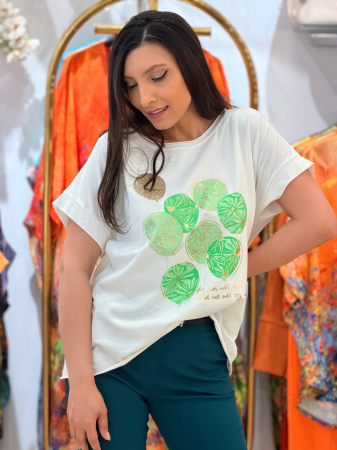 Tricou cu imprimeu baloane verzi [1]