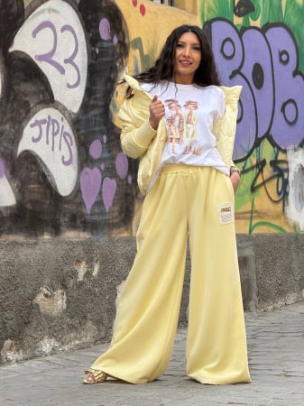 Imbracaminte de dama - Tricou cu imprimeu doua personaje feminine stil fashion