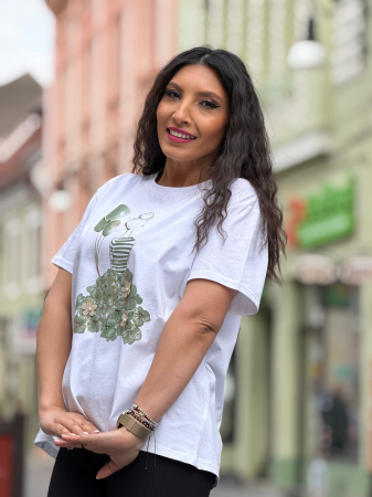 Tricou cu imprimeu fata cu baloane [1]