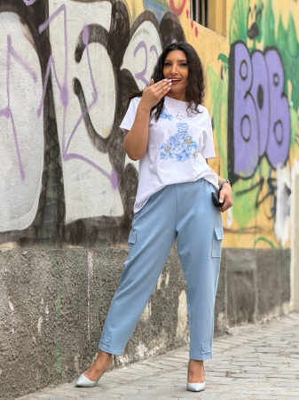 Tricou cu imprimeu fata cu baloane [1]