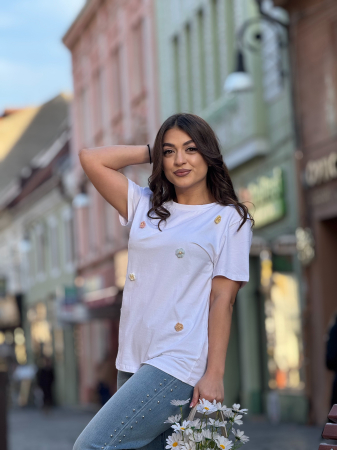 Tricou cu imprimeu floricele [1]