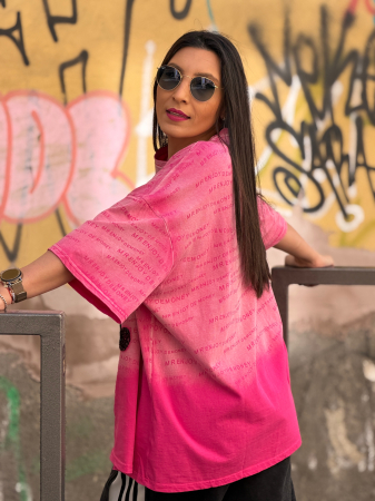 Tricou din bumbac cu imprimeu Mickey si scris [5]