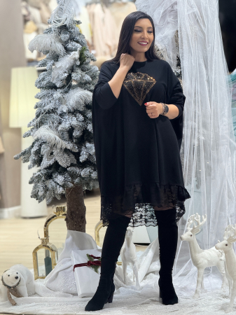 Tunica cu dantela si imprimeu diamant [2]