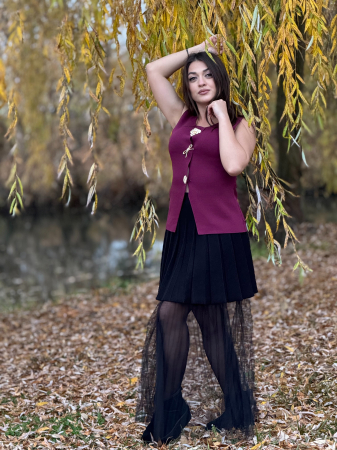 Vesta cu nasturi mari decorativi [2]