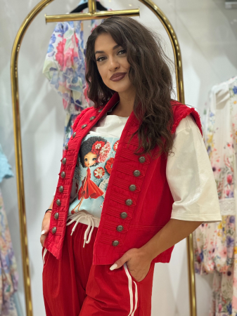 Noutati - Vesta din denim oversize
