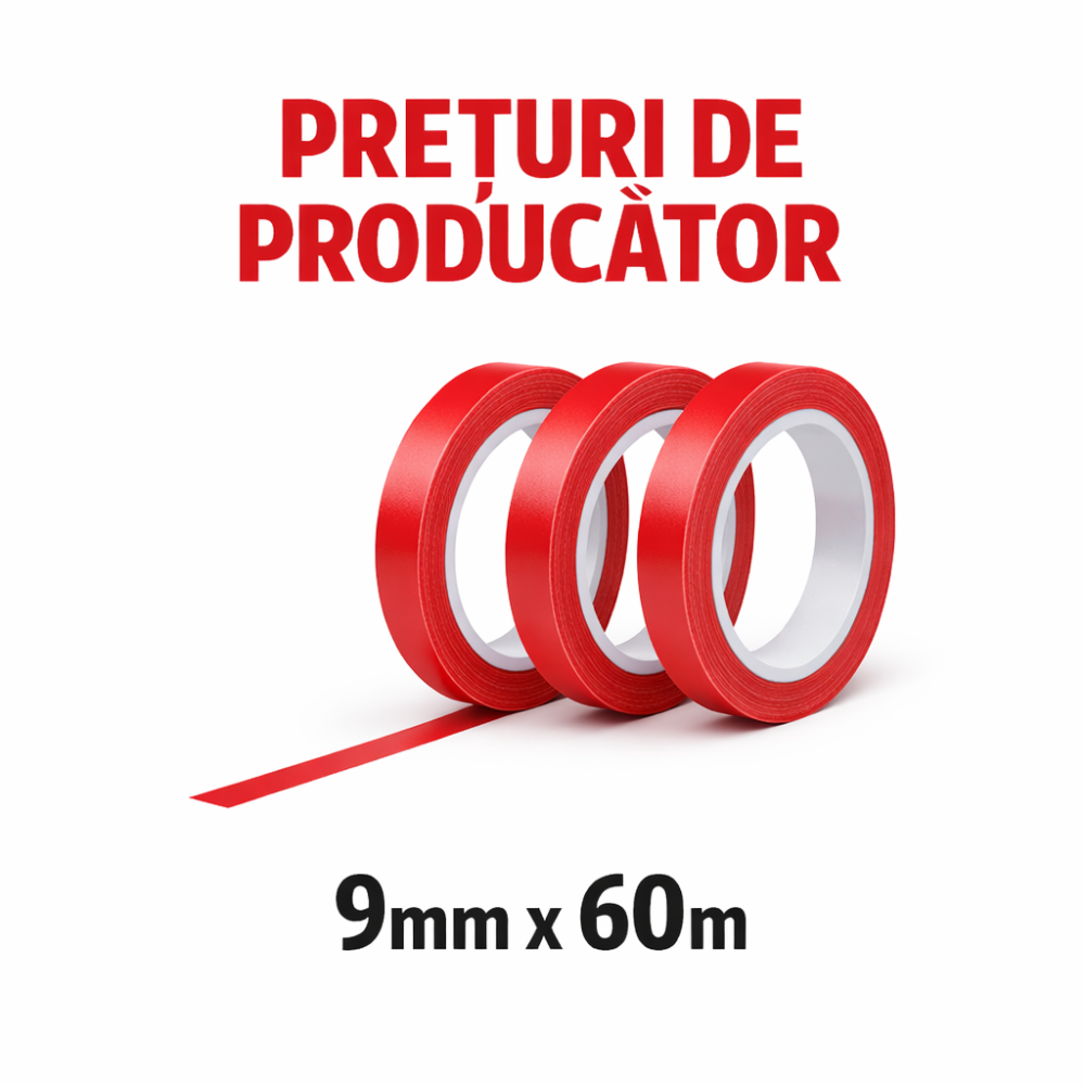 Banda scotch rosie pentru sigilat pungi | Livrare imediata| Calitate premium [2]