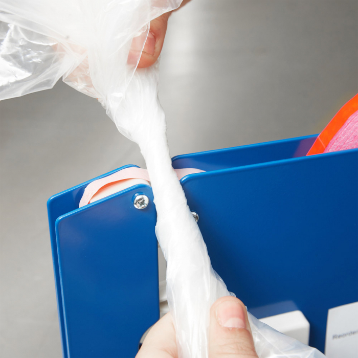 Banda PVC rosu pentru inchis pungi, 9mm x 60m | PRETURI DE PRODUCATOR [4]