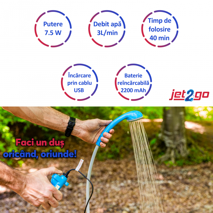 Dus portabil cu acumulator Jet2Go [15]
