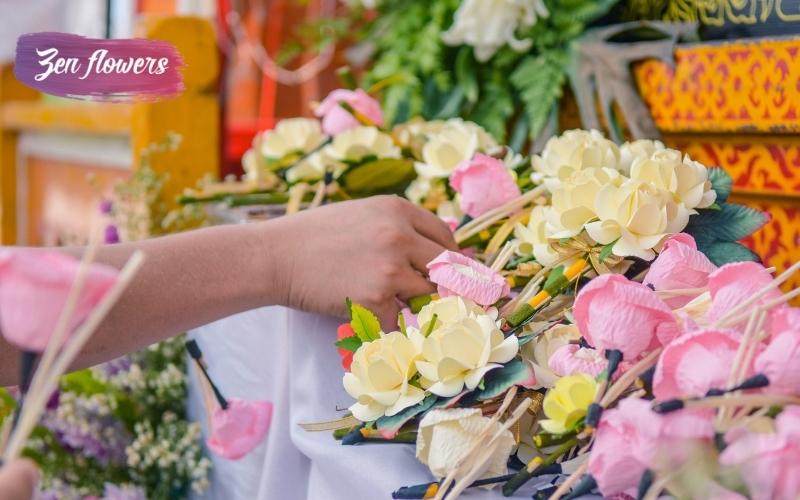 Aranjamente florale pentru înmormântare cu flori naturale