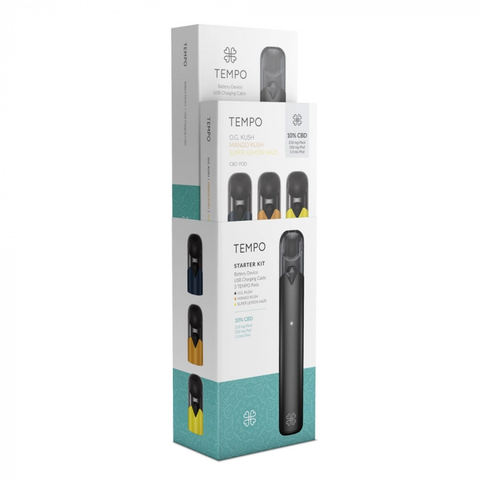 Lichid CBD (Vaporizare) - Vaporizator CBD - TEMPO - Starter Kit