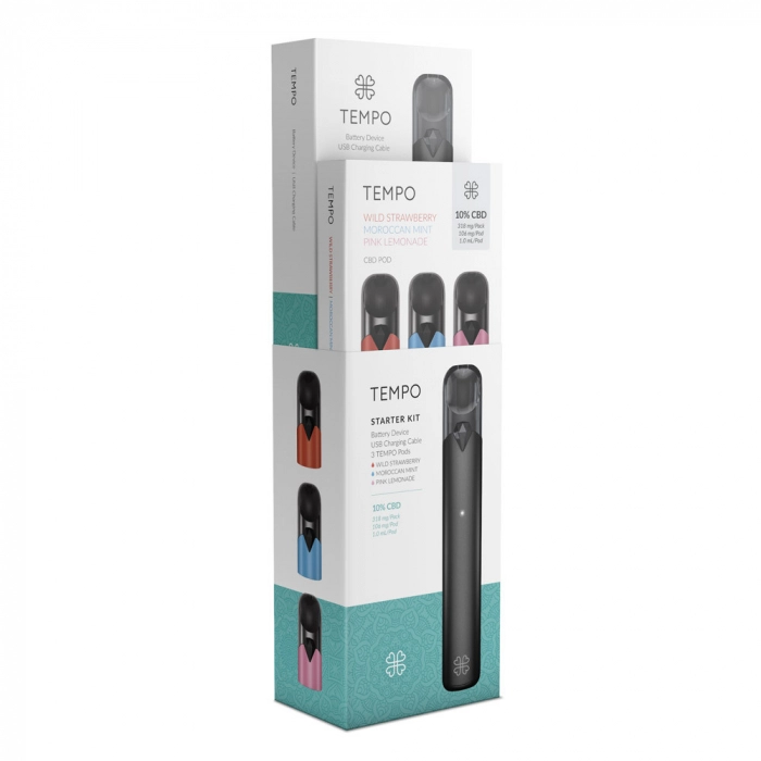 Lichid CBD (Vaporizare) - Vaporizator CBD - TEMPO - Starter Kit