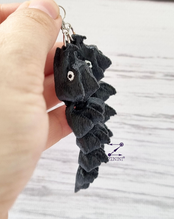 Cercei dragoni 3D - negru [3]