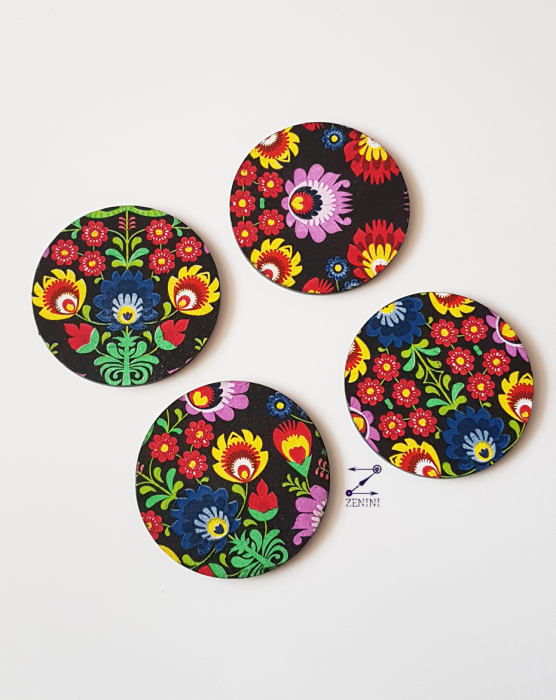 Set coastere masa cu flori [5]