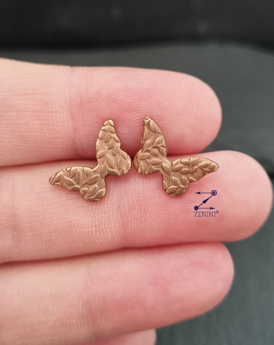 Cercei bronz cu model frunze [3]