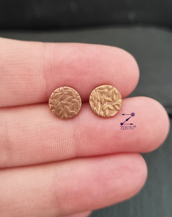 Cercei bronz cu model frunze [4]