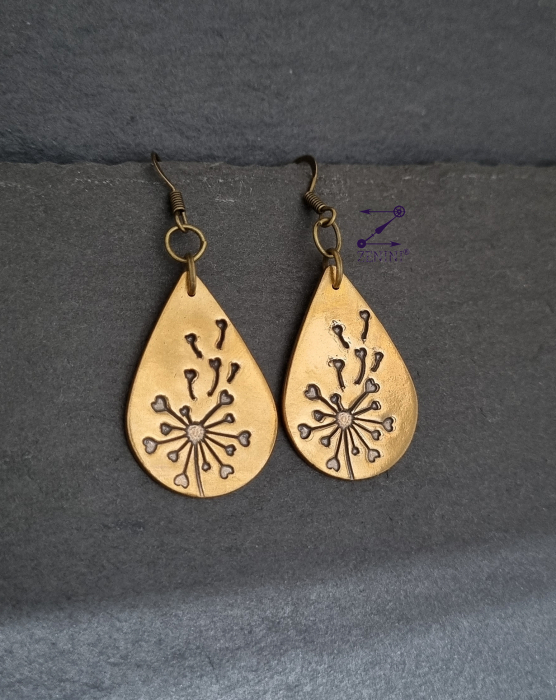 Cercei bronz cu model papadie [2]