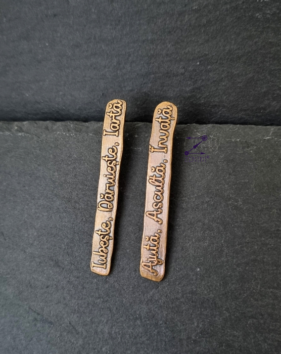 Cercei din bronz cu diferite cuvinte motivationale [3]
