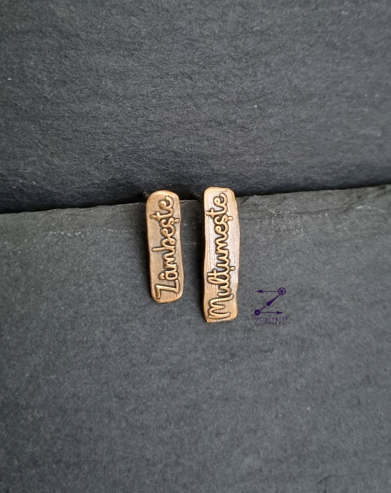 Cercei din bronz cuvinte motivationale [1]