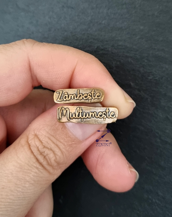 Cercei din bronz cuvinte motivationale [2]