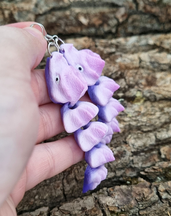 Cercei dragoni 3D - multicolori [6]