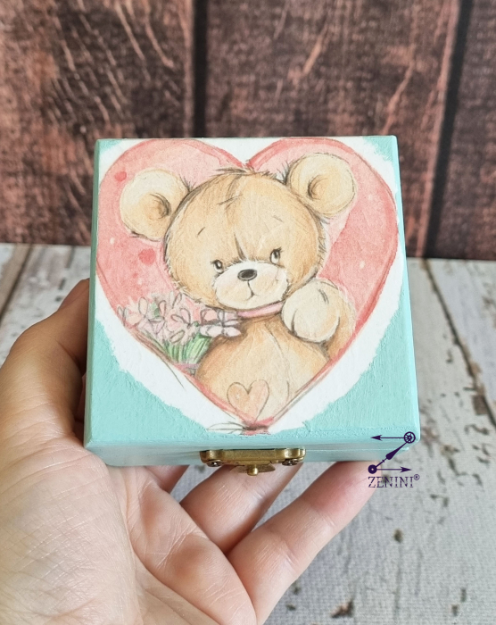 Cutie pastel cu ursulet si inimioara [2]