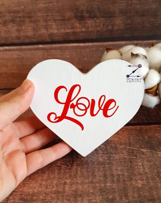 Cutie verighete in forma de inima Love - personalizata [2]