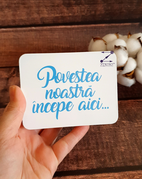 Cutie verighete Povestea noastra incepe aici - personalizata [2]