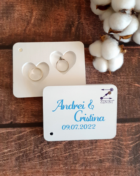 Cutie verighete Povestea noastra incepe aici - personalizata [3]