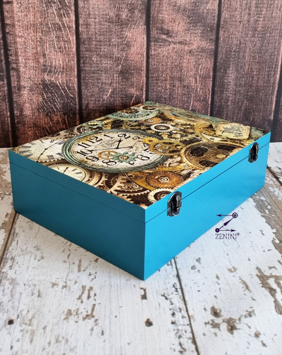 Cufar pentru ceasuri decorat cu model steampunk [2]
