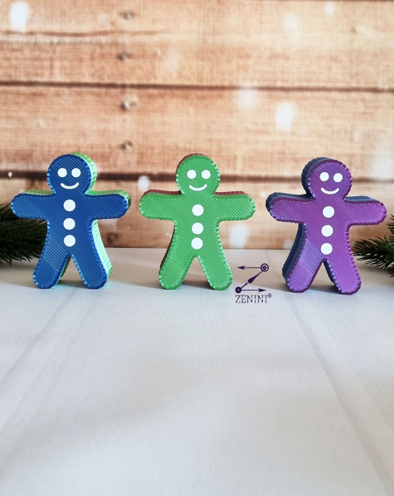 Cutiuta Gingerbread printata 3D din plastic, umpluta cu bomboane [3]