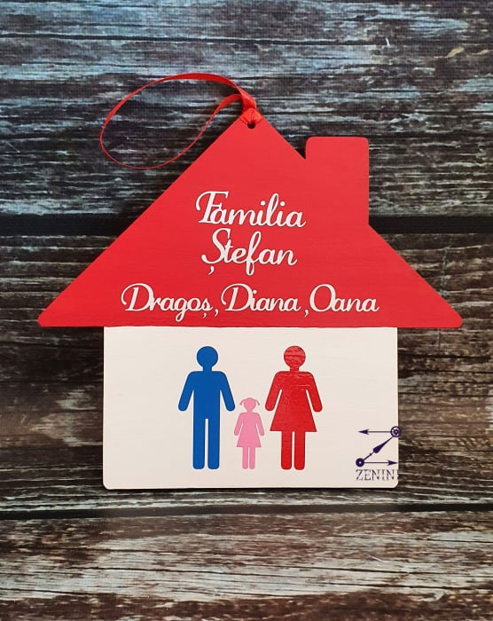 Decoratiune casuta personalizata cu familie [5]