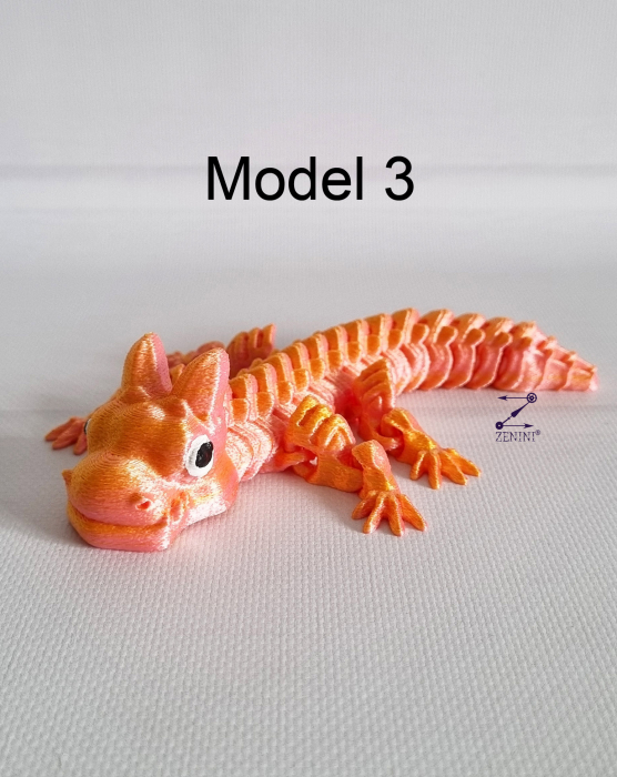 Figurina articulata dragon 3D Armored dragon [4]