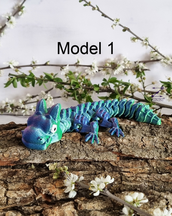 Figurina articulata dragon 3D Armored dragon [2]