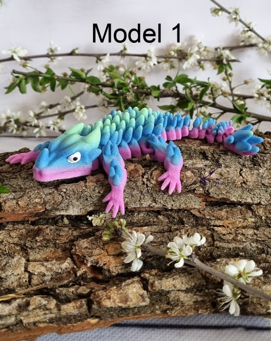 Figurina articulata dragon 3D Icy dragon [2]