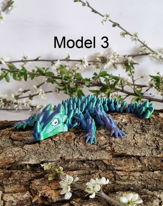 Figurina articulata dragon 3D Icy dragon [4]
