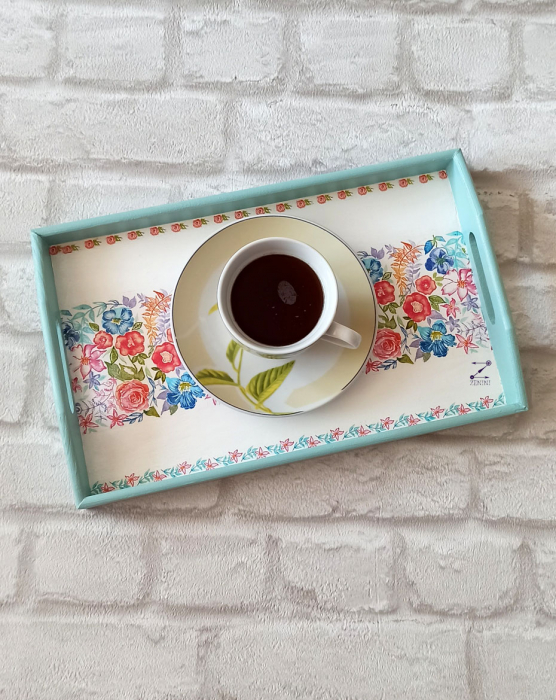 Tava cafea model floral [5]