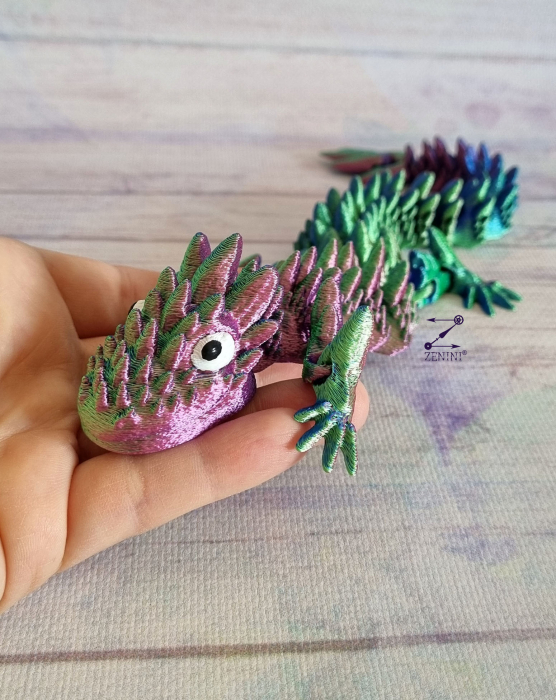 Figurina dragon 3D Icy dragon - figurina articulata [4]