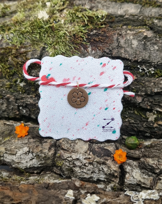 Martisor floare de cires din bronz [3]