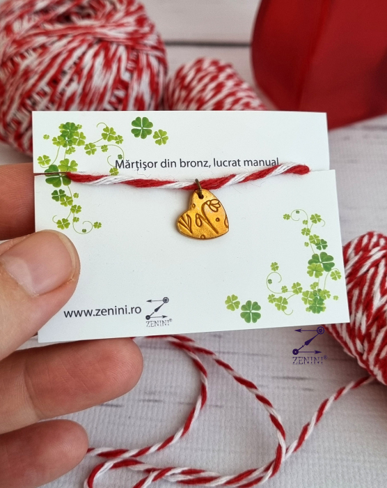 Martisor ghiocel din bronz [4]