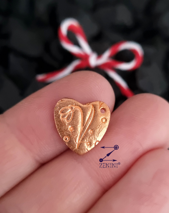Martisor ghiocel din cupru [2]