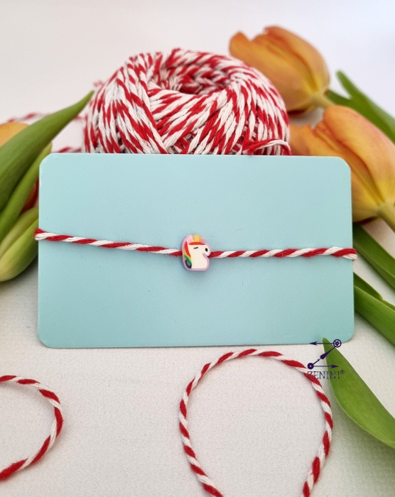Martisor pentru copii: bratara cu unicorn [2]
