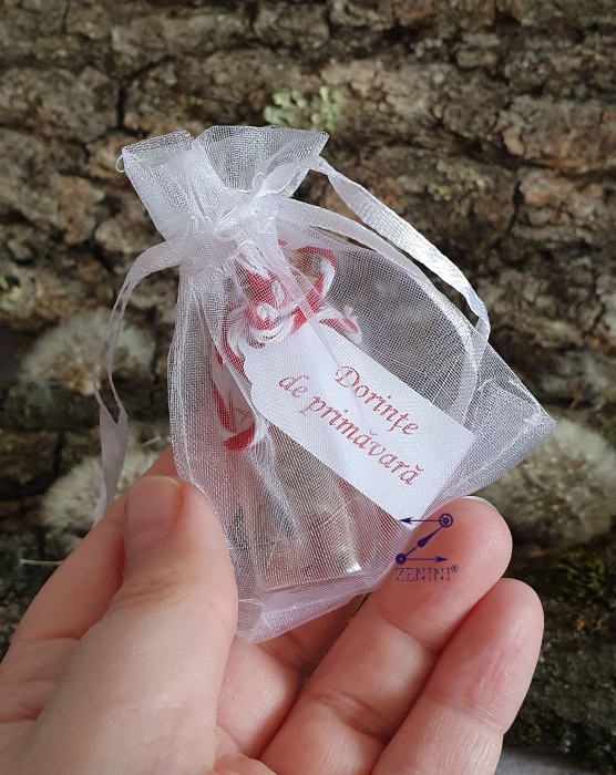 Martisor sticluta cu puf de papadie [4]