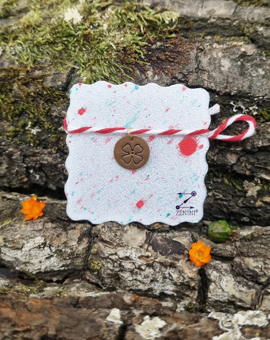 Martisor trifoi cu 4 foi, din bronz [3]