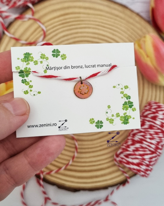 Martisor trifoi din bronz [2]