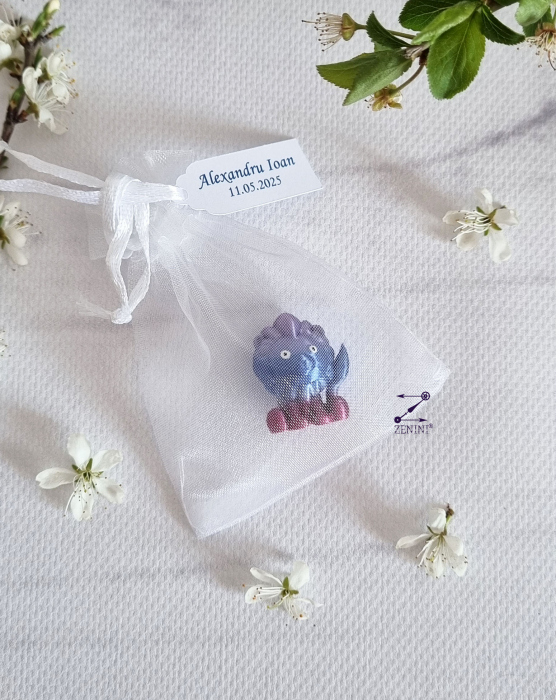 Marturie botez leu printat 3D, cu eticheta personalizata [3]