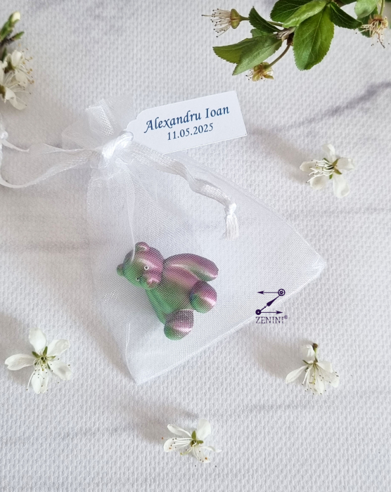 Marturie botez ursulet printat 3D, cu eticheta personalizata [3]
