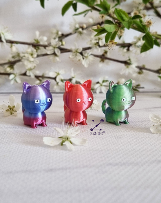 Marturie nunta si botez pisica printata 3D, cu eticheta personalizata [5]